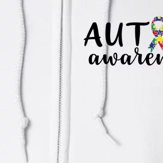 Autism Awareness Cute Autism Awareness Gift Full Zip Hoodie