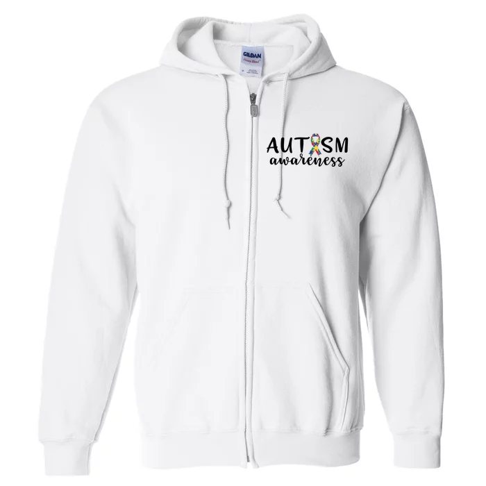 Autism Awareness Cute Autism Awareness Gift Full Zip Hoodie