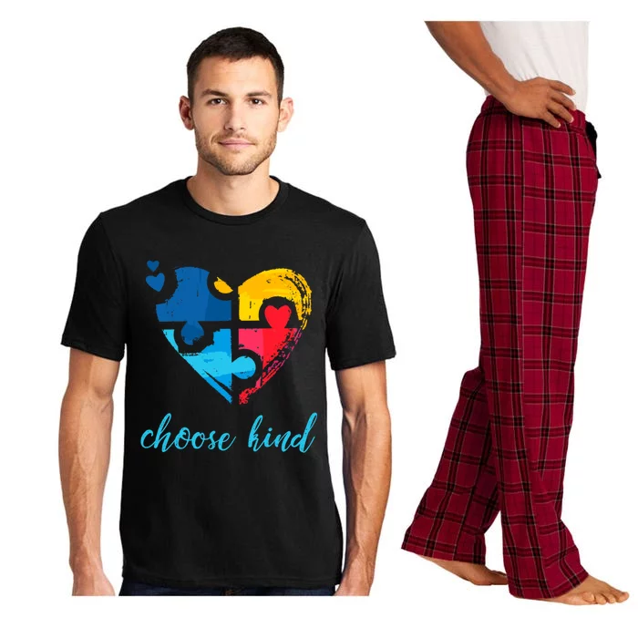 Autism Awareness Choose Kind Heart Puzzle Cool Gift Pajama Set