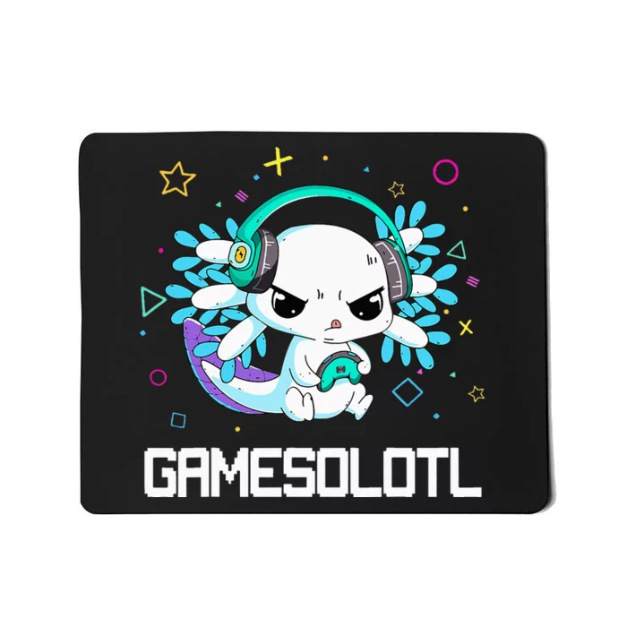 Axolotl Anime Cute Axolotl Video Gamer Funny Mousepad