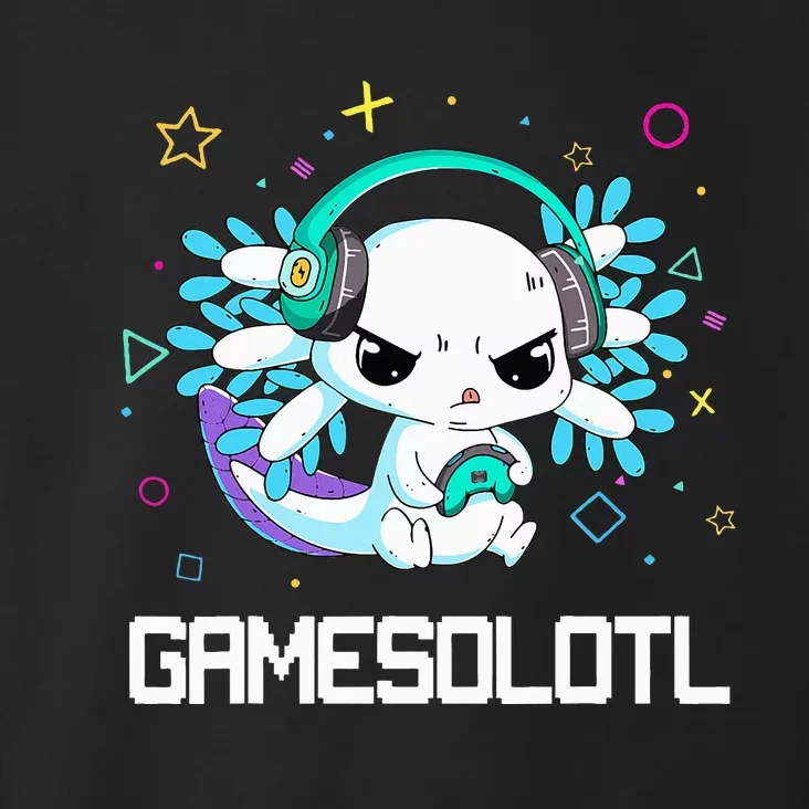 Axolotl Anime Cute Axolotl Video Gamer Funny Toddler Hoodie