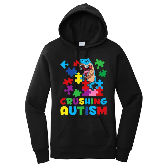 Autism Awareness Crushing Autism month Women's Pullover Hoodie