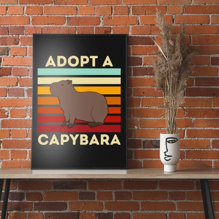 Adopt A Capybara Big Rodent Capybara Meme Poster