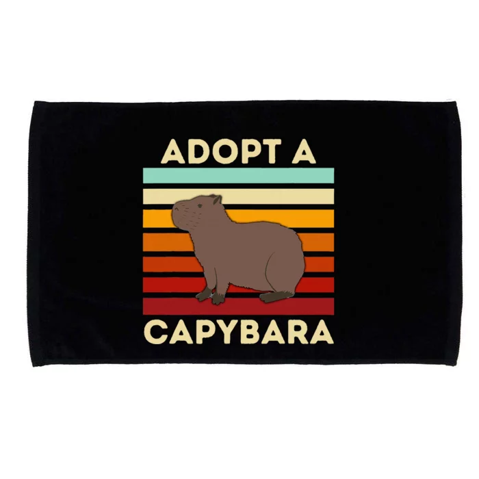 Adopt A Capybara Big Rodent Capybara Meme Microfiber Hand Towel