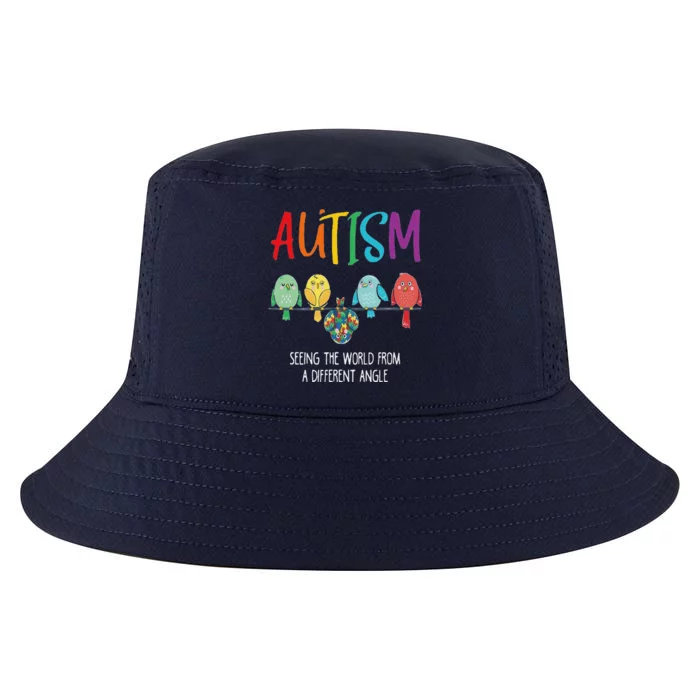 Autism Awareness Cute Owl Color Puzzles Autism Cool Comfort Performance Bucket Hat