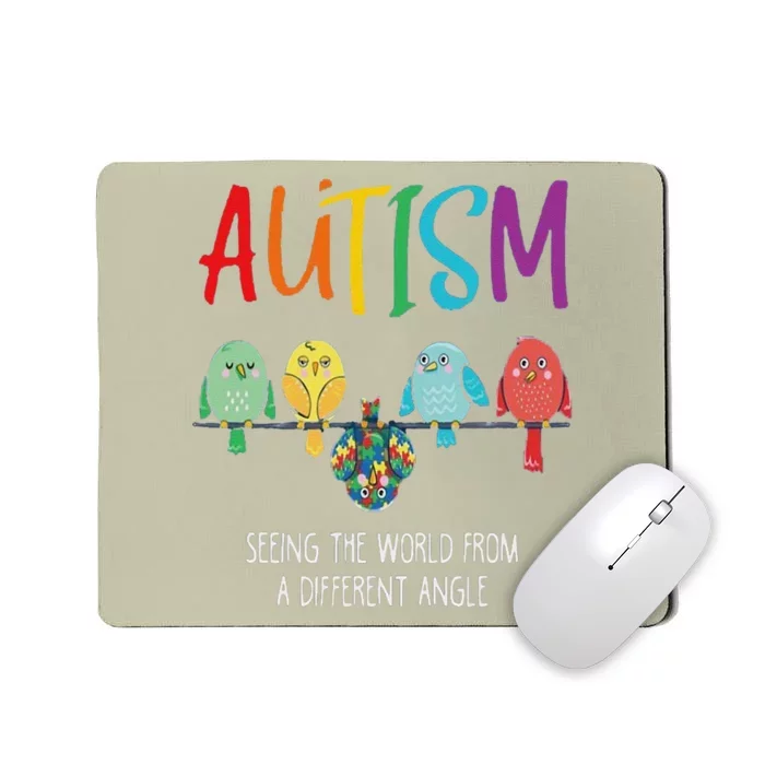 Autism Awareness Cute Owl Color Puzzles Autism Mousepad