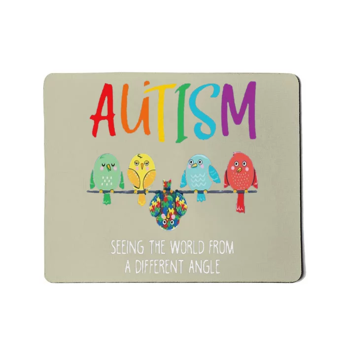 Autism Awareness Cute Owl Color Puzzles Autism Mousepad