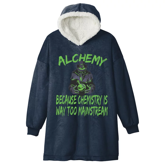 Alchemist Alchemy Chemistry Alchemy Chemist Hooded Wearable Blanket