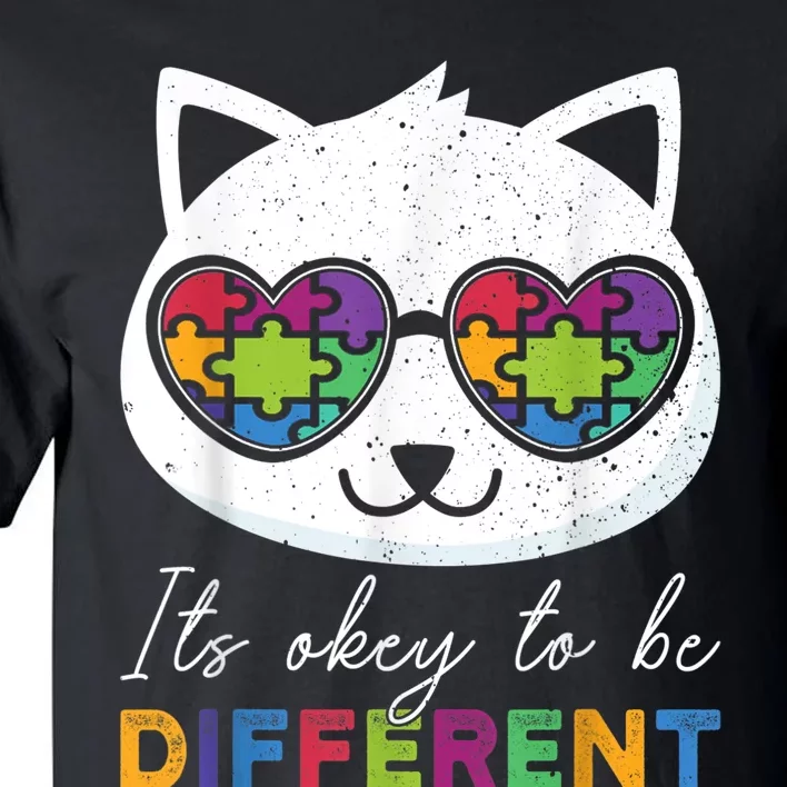 Autism Awareness Cat Warrior It's Ok To Be Different K.i.d.s Tall T-Shirt