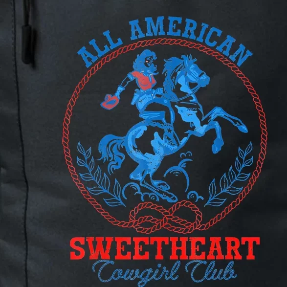 All American Cowgirl Sweetheart Club 4th Of July Western Daily Commute Backpack