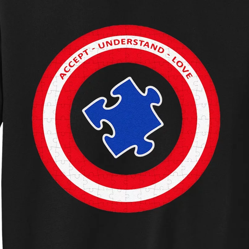 Autism Awareness Captain Autism Tall Sweatshirt