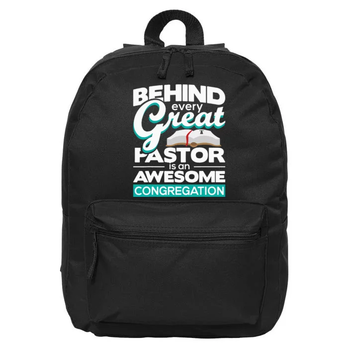 An Awesome Congregation Pastor Preacher Minister 16 in Basic Backpack