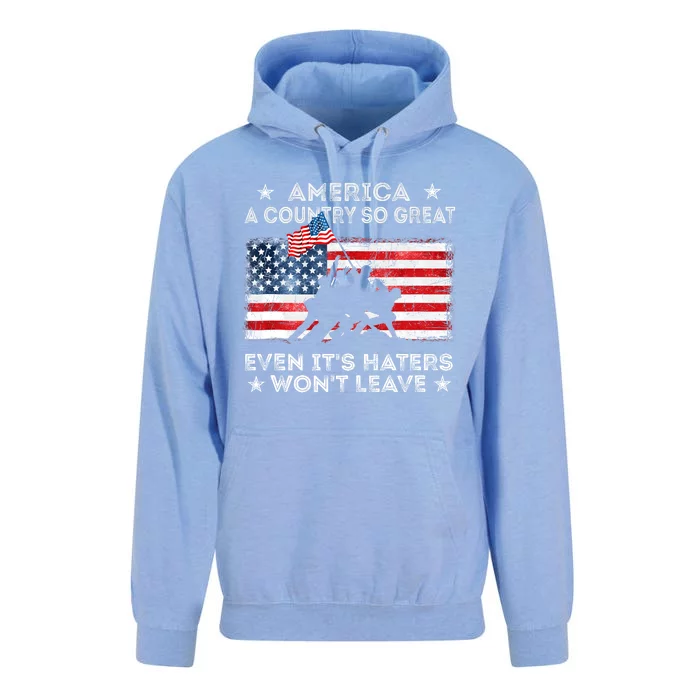 America A Country So Great Even Its Haters Wont Leave Unisex Surf Hoodie