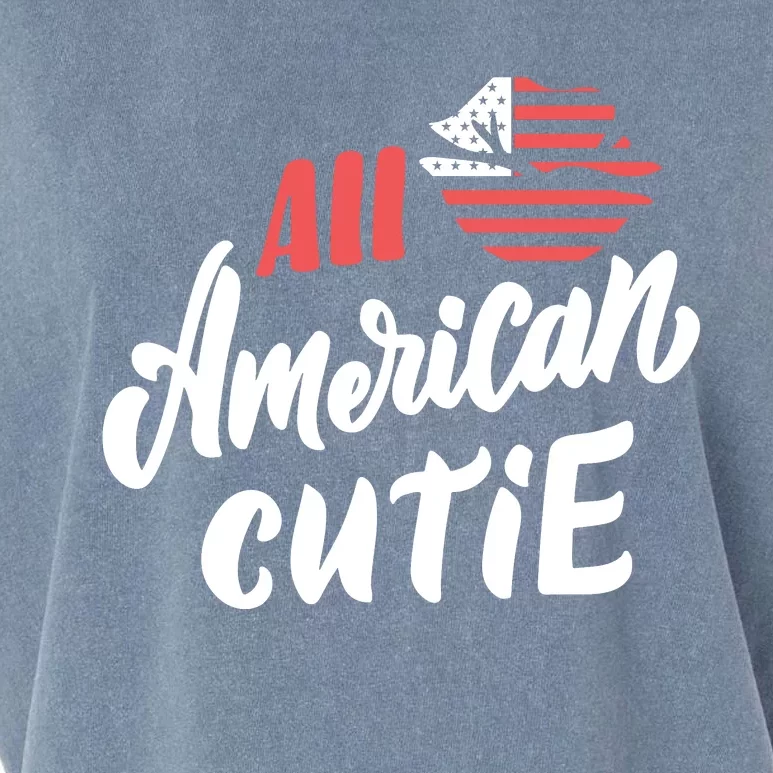 All American Cutie | 4th Of July Family Outfits Garment-Dyed Women's Muscle Tee