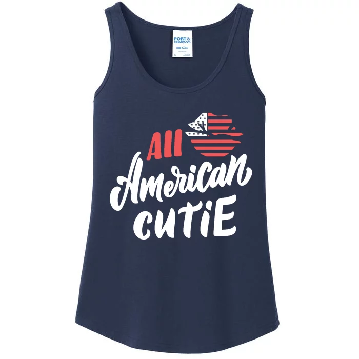 All American Cutie | 4th Of July Family Outfits Ladies Essential Tank