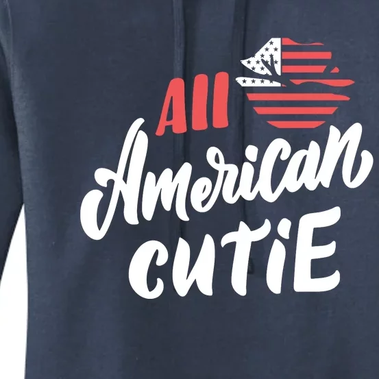 All American Cutie | 4th Of July Family Outfits Women's Pullover Hoodie