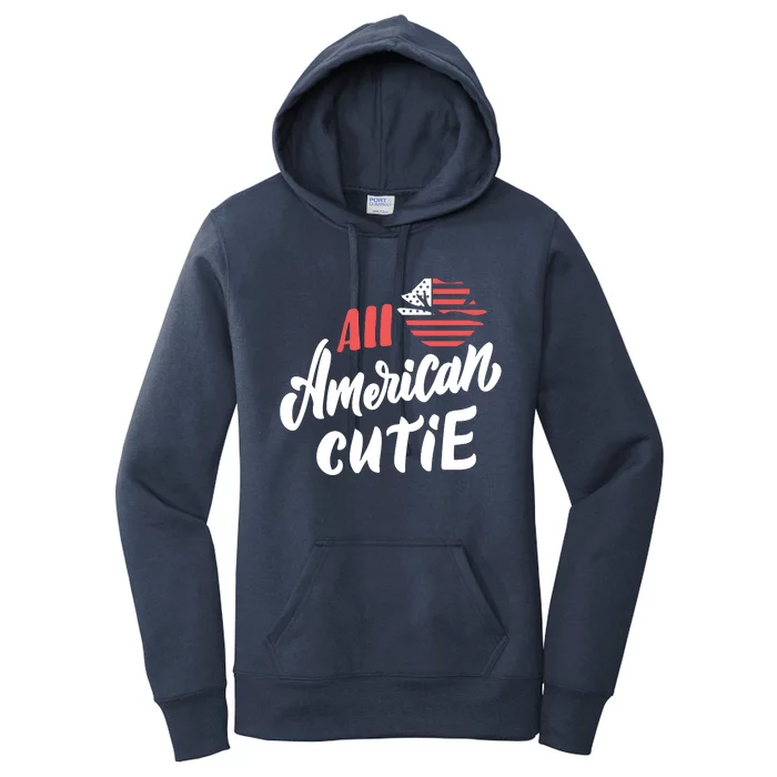 All American Cutie | 4th Of July Family Outfits Women's Pullover Hoodie