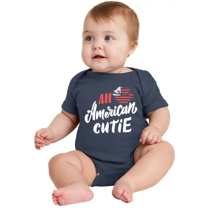 All American Cutie | 4th Of July Family Outfits Baby Bodysuit