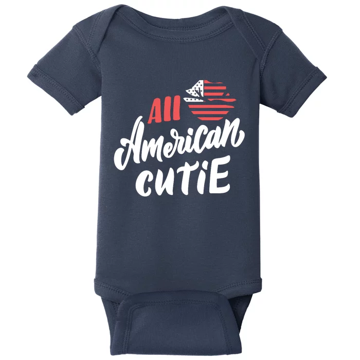 All American Cutie | 4th Of July Family Outfits Baby Bodysuit