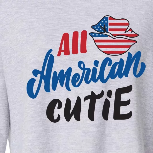 All American Cutie | 4th Of July Family Outfits Cropped Pullover Crew