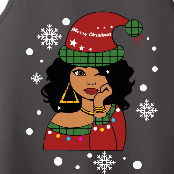 African American Christmas Santa Claus Gift Performance Tank