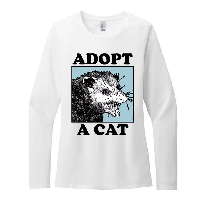 Adopt A Cat Womens CVC Long Sleeve Shirt