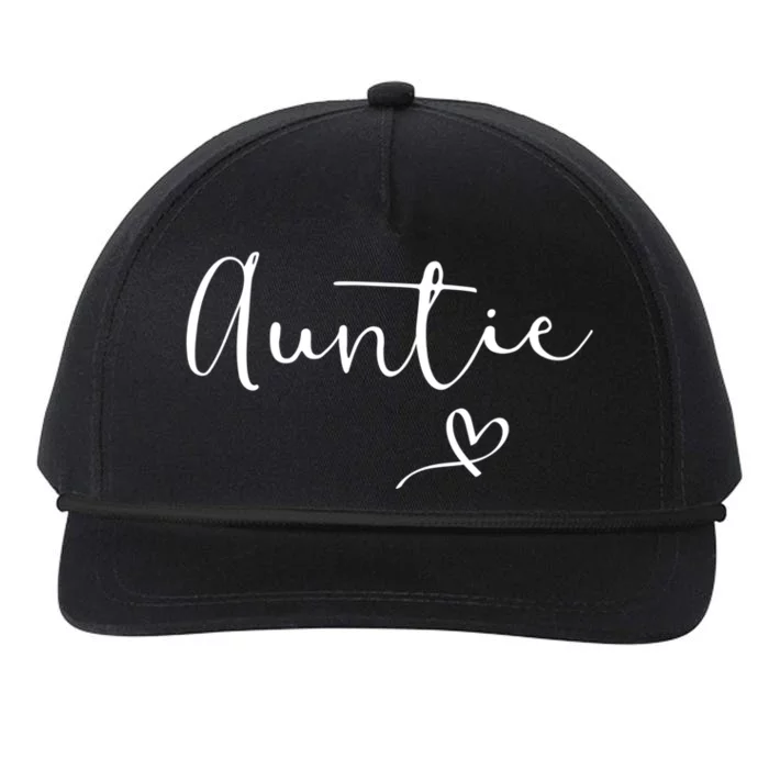 Auntie Aunt Christmas Mothers Day Birthday Nephew Meaningful Gift Snapback Five-Panel Rope Hat