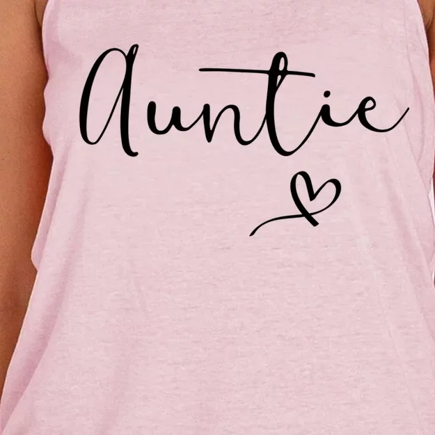 Auntie Aunt Christmas Mothers Day Birthday Nephew Meaningful Gift Women's Knotted Racerback Tank