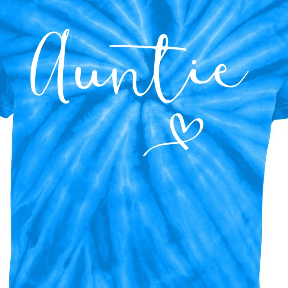 Auntie Aunt Christmas Mothers Day Birthday Nephew Gift Kids Tie-Dye T-Shirt