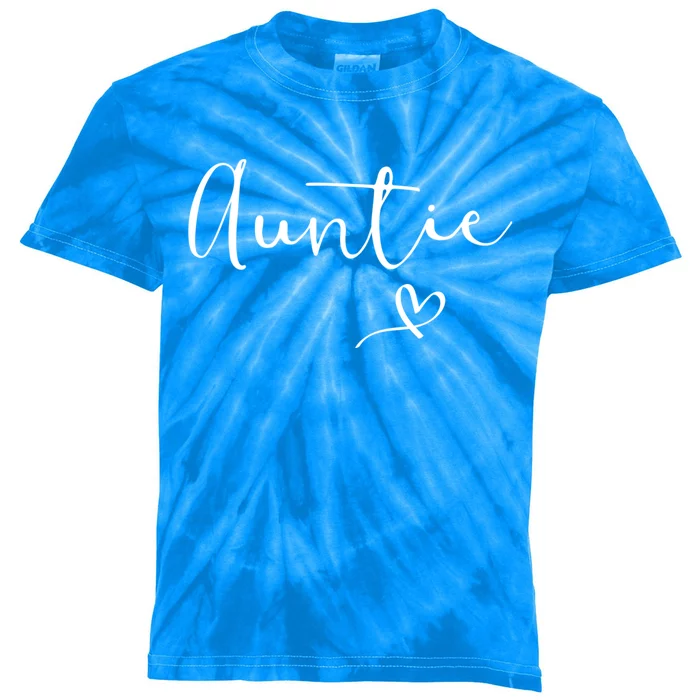 Auntie Aunt Christmas Mothers Day Birthday Nephew Gift Kids Tie-Dye T-Shirt