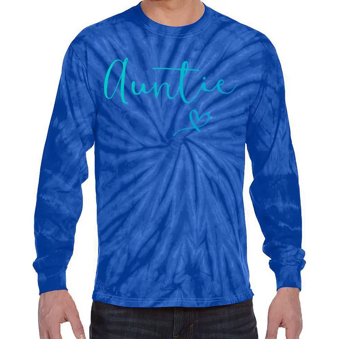 Auntie Aunt Christmas Mothers Day Birthday Nephew Gift Tie-Dye Long Sleeve Shirt