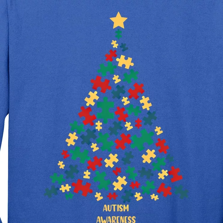 Autism Awareness Christmas Tree Gift Long Sleeve Shirt