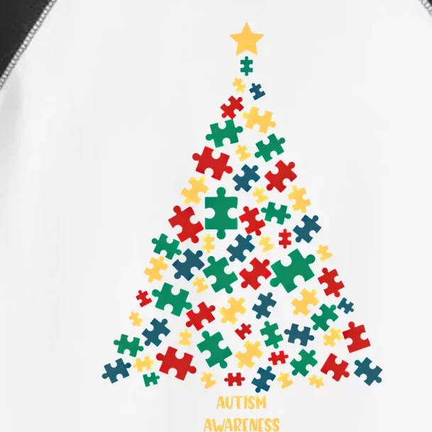 Autism Awareness Christmas Tree Gift Toddler Fine Jersey T-Shirt