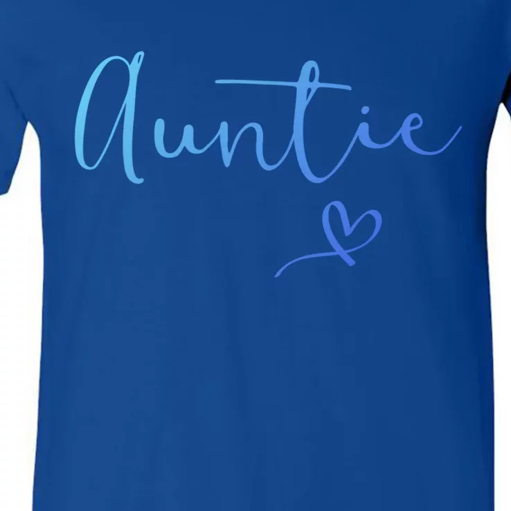 Auntie Aunt Christmas Mothers Day Birthday Nephew Gift V-Neck T-Shirt