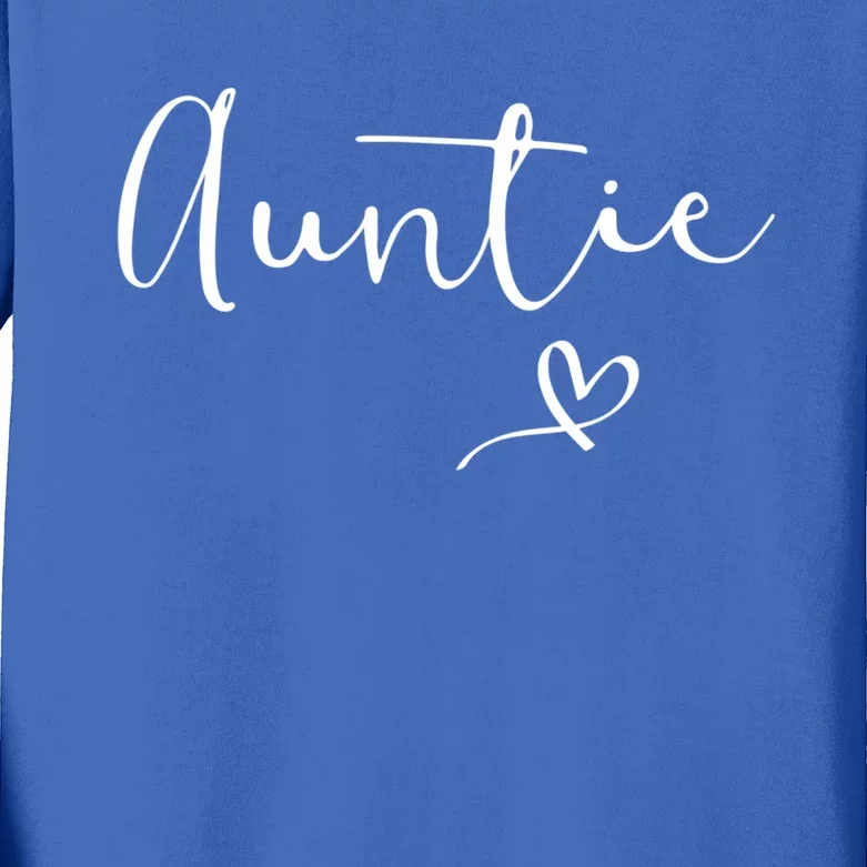 Auntie Aunt Christmas Mothers Day Birthday Nephew Great Gift Kids Long Sleeve Shirt