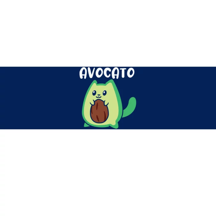 Avogato Avocado Cat Cat Vegan Bumper Sticker