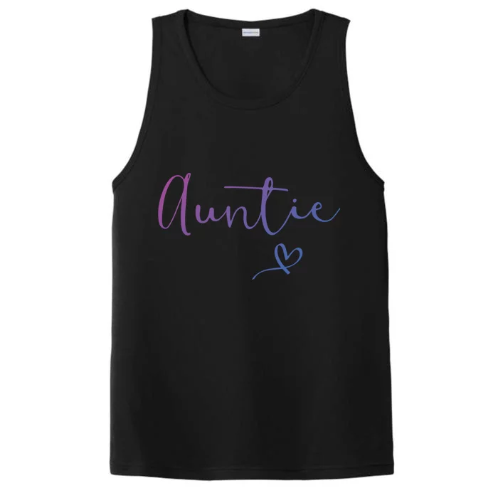 Auntie Aunt Christmas Mothers Day Birthday Nephew Gift Performance Tank