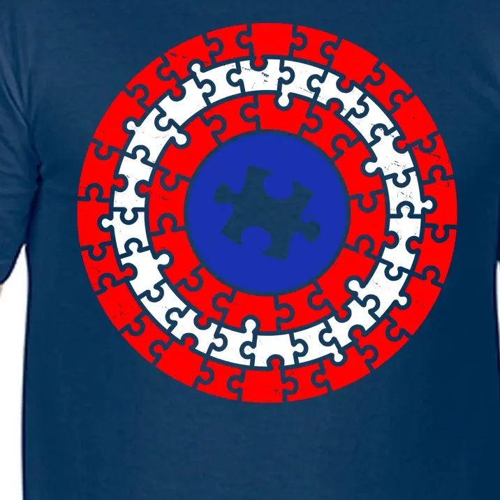 Autism Awareness Captain Puzzle Shield Comfort Colors T-Shirt