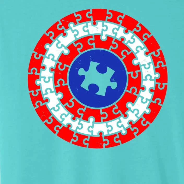 Autism Awareness Captain Puzzle Shield ChromaSoft Performance T-Shirt