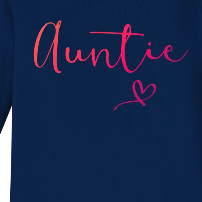 Auntie Aunt Christmas Mothers Day Birthday Nephew Gift Baby Long Sleeve Bodysuit