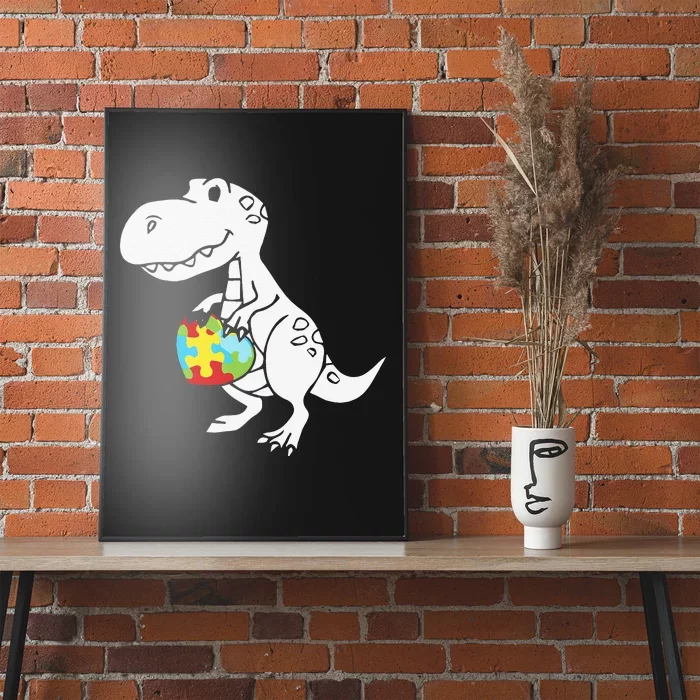 Autism Awareness Cute Dinosaur Poster