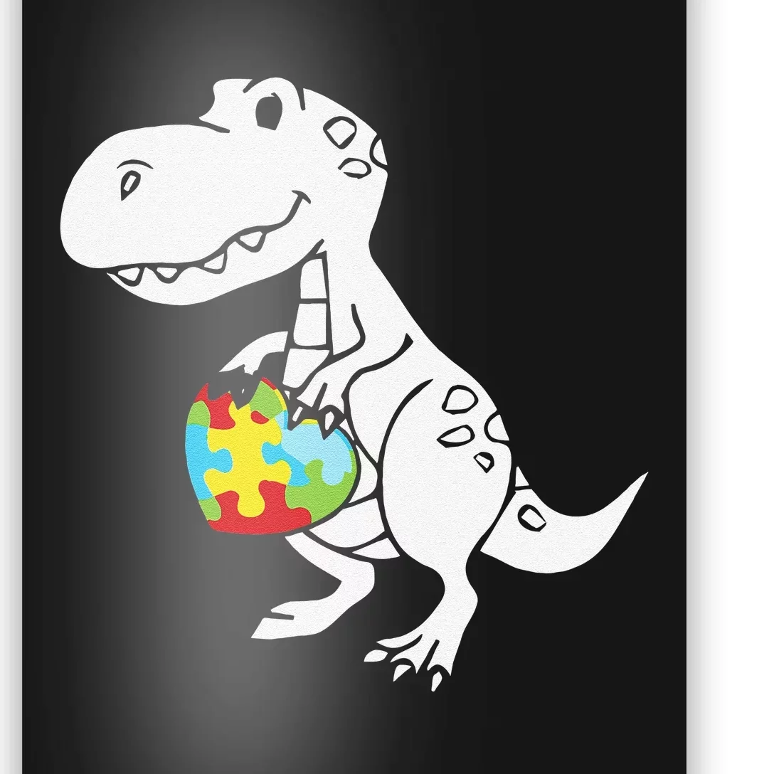 Autism Awareness Cute Dinosaur Poster