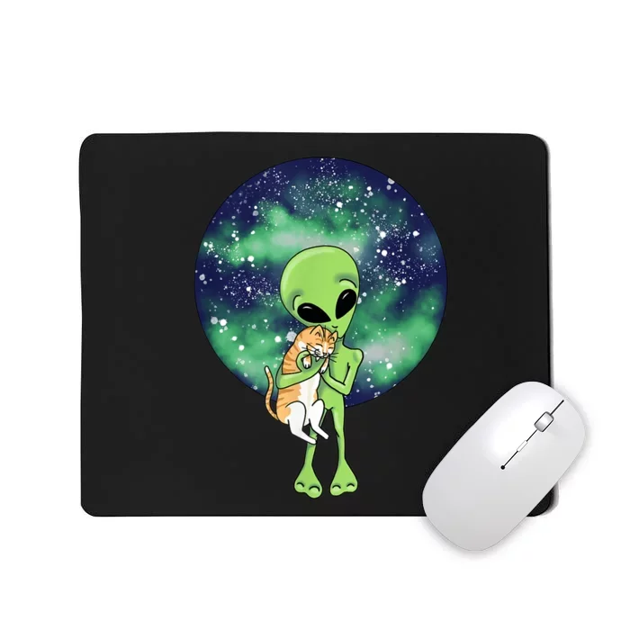 Alien And Cat Mousepad