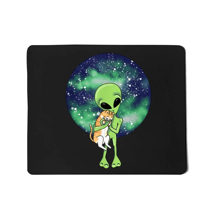 Alien And Cat Mousepad