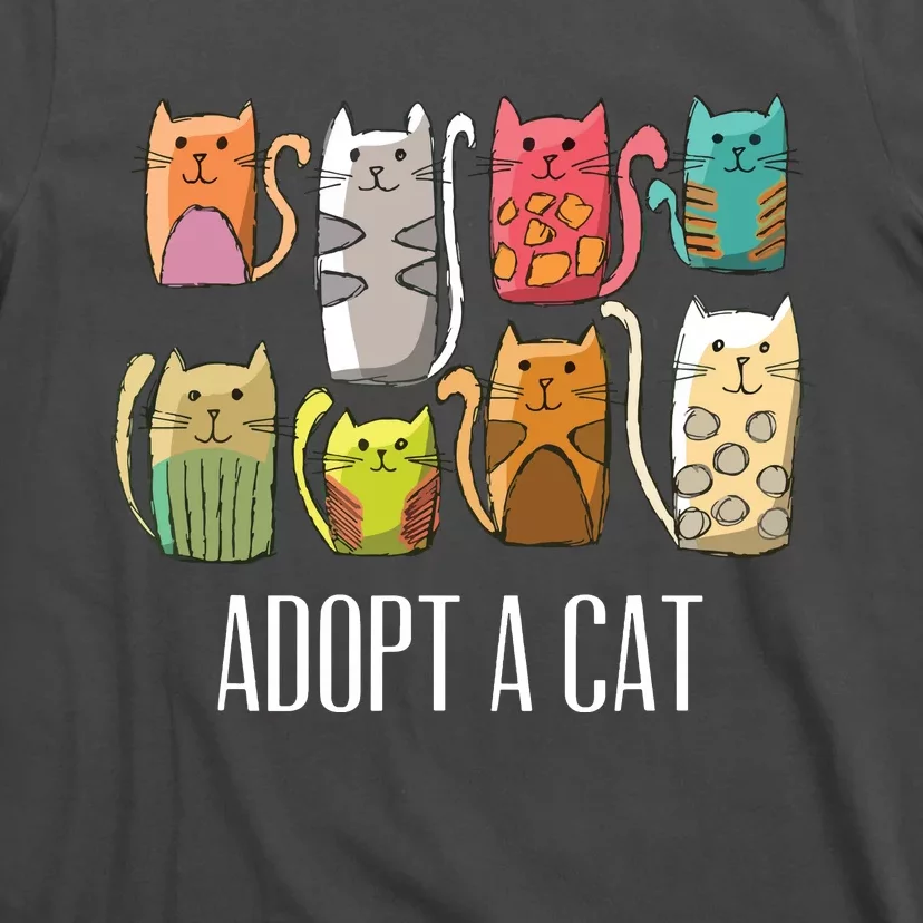 Adopt A Cat Shirts Cat Rescue Cat Adoption T-Shirt