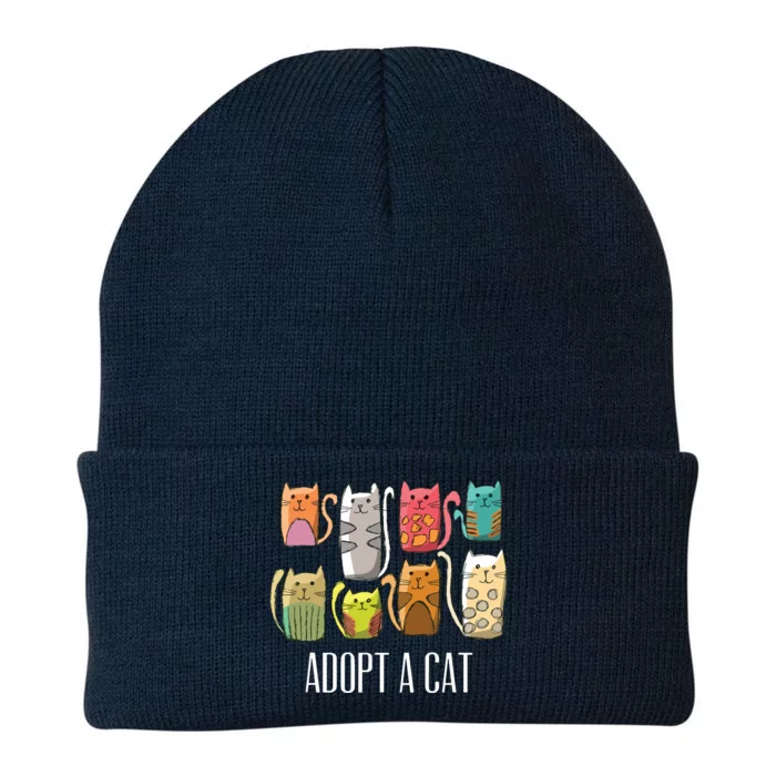 Adopt A Cat Shirts Cat Rescue Cat Adoption Knit Cap Winter Beanie