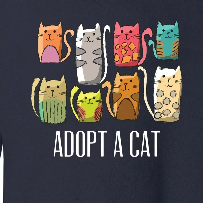 Adopt A Cat Shirts Cat Rescue Cat Adoption Toddler Sweatshirt