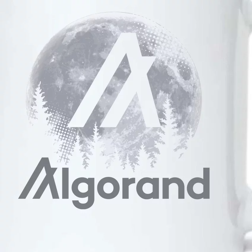 Algorand ALGO Coin Cryptocurrency Wilderness Full Moon Black Color Changing Mug