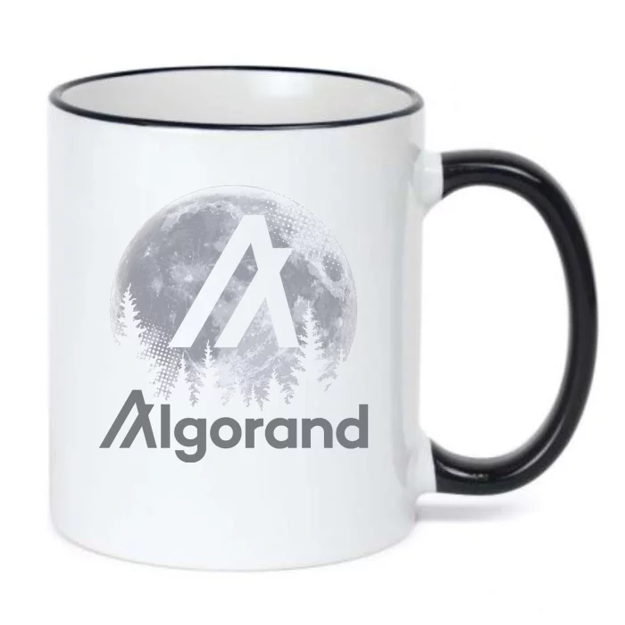 Algorand ALGO Coin Cryptocurrency Wilderness Full Moon Black Color Changing Mug