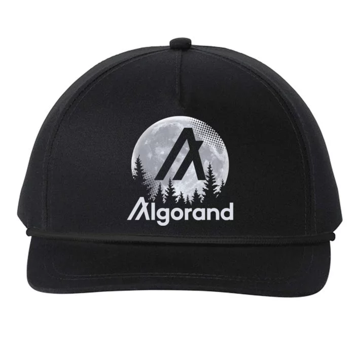 Algorand ALGO Coin Cryptocurrency Wilderness Full Moon Snapback Five-Panel Rope Hat